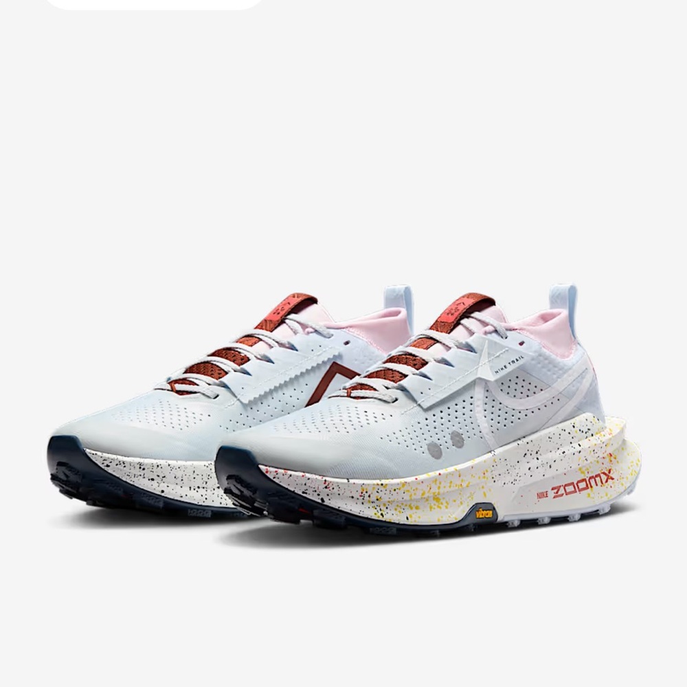 Nike ZoomX White with Red and Yellow Accents